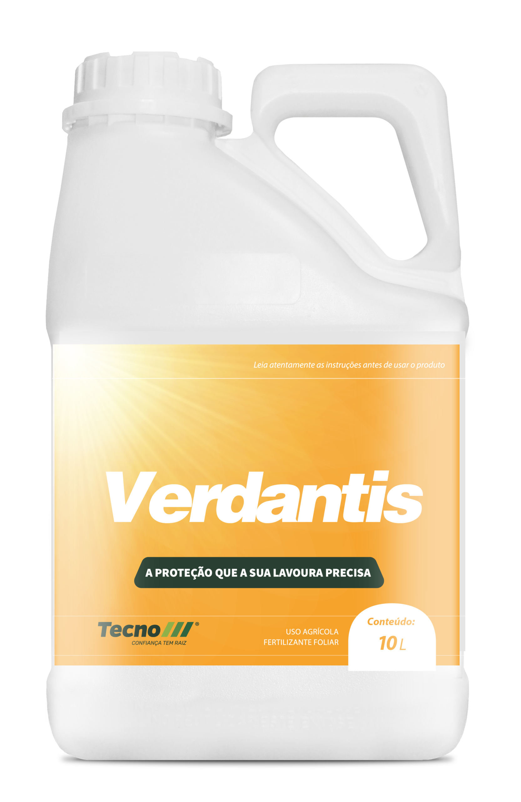 Embalagem Verdantis — Tecno, Confiança tem raiz