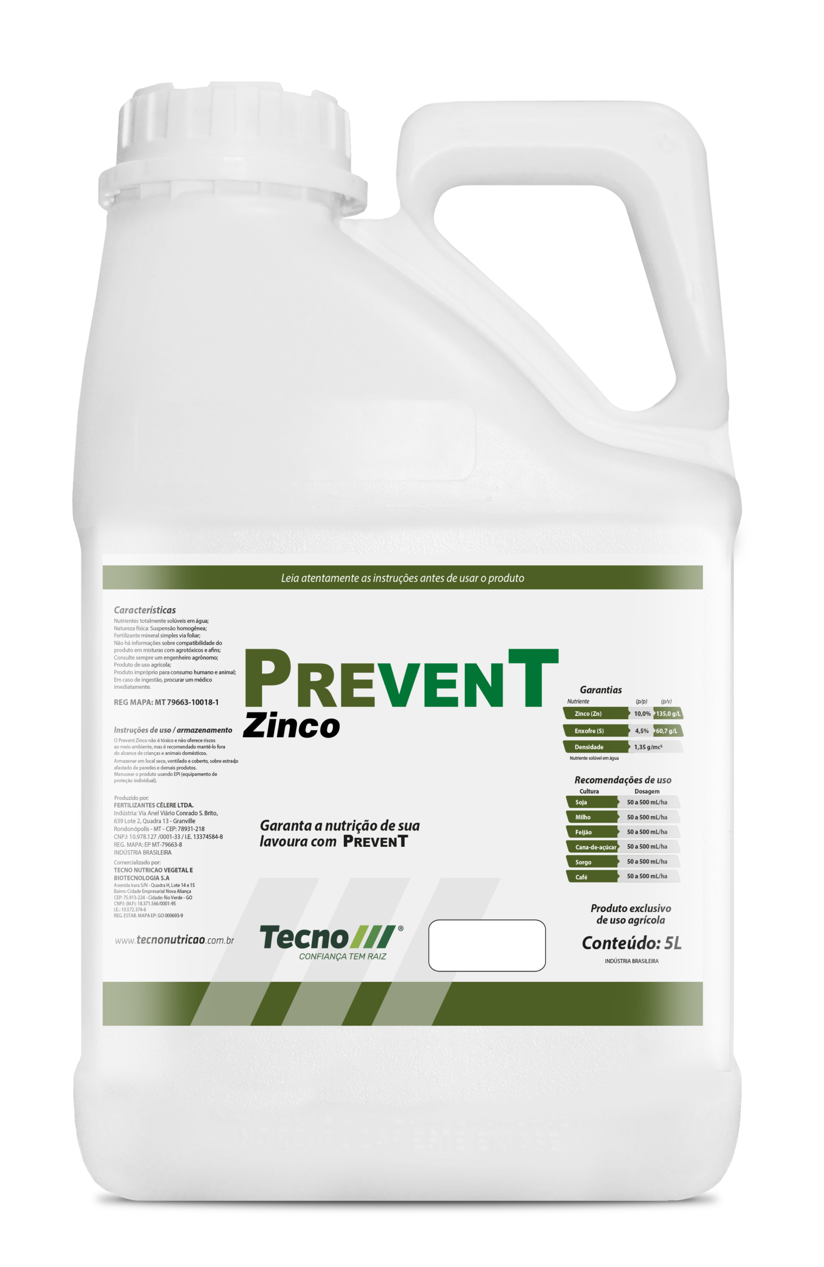 Embalagem Prevent Zinco — Tecno, Confiança tem raiz