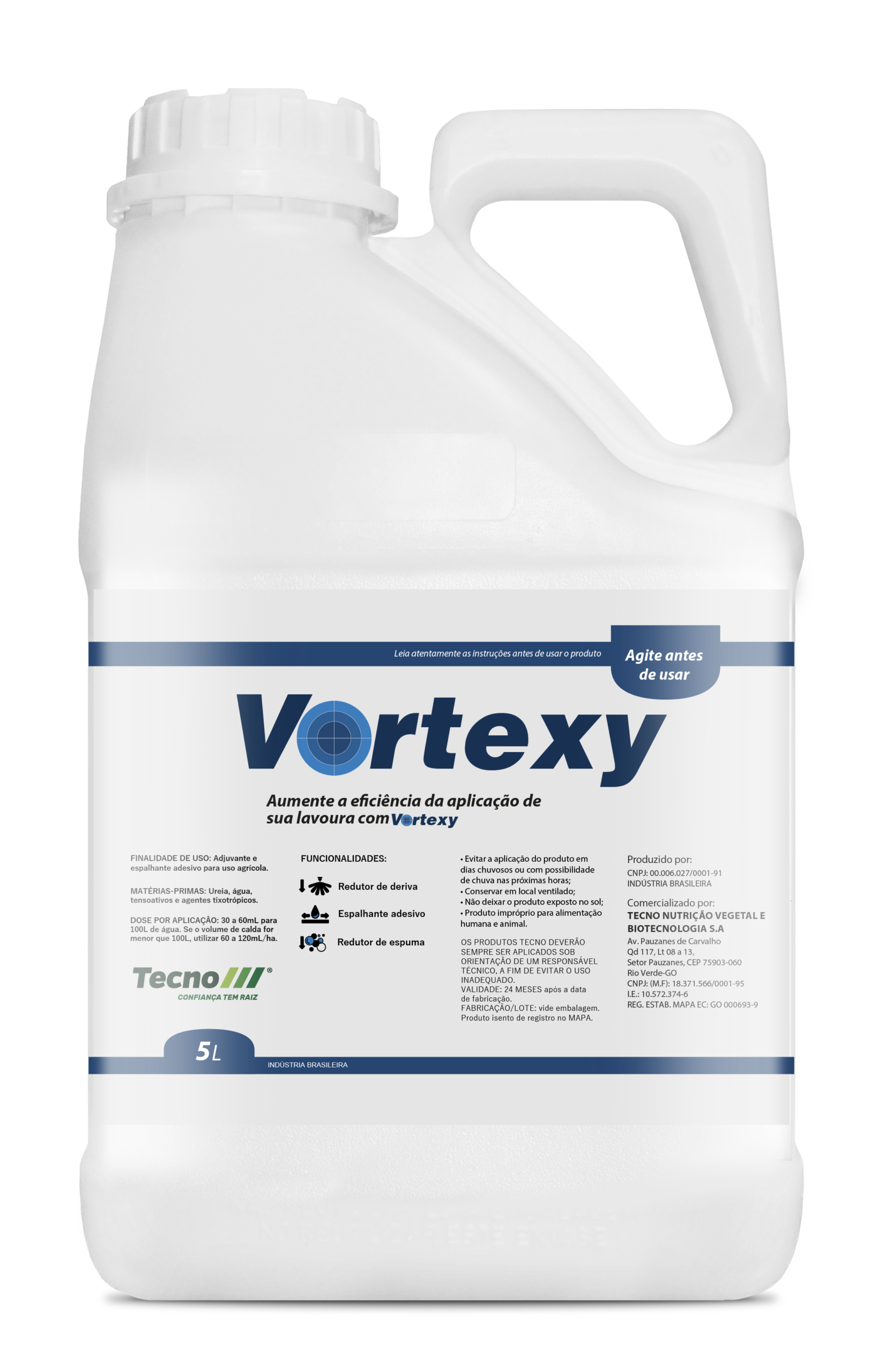 Embalagem Vortexy — Tecno, Confiança tem raiz