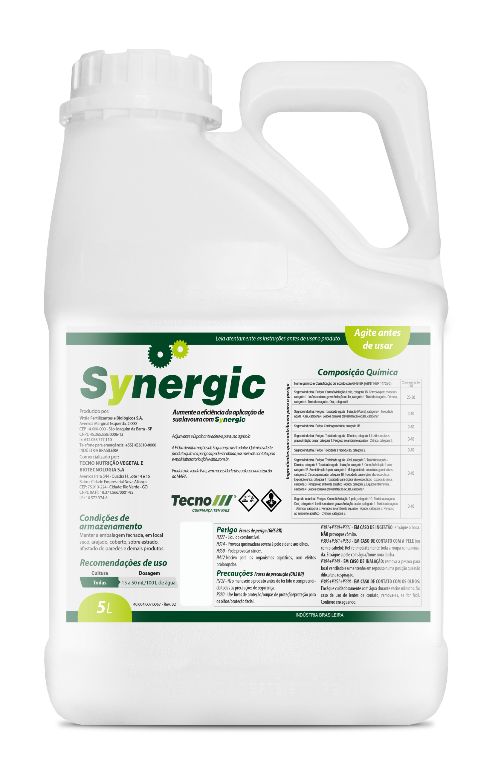 Embalagem Synergic — Tecno, Confiança tem raiz