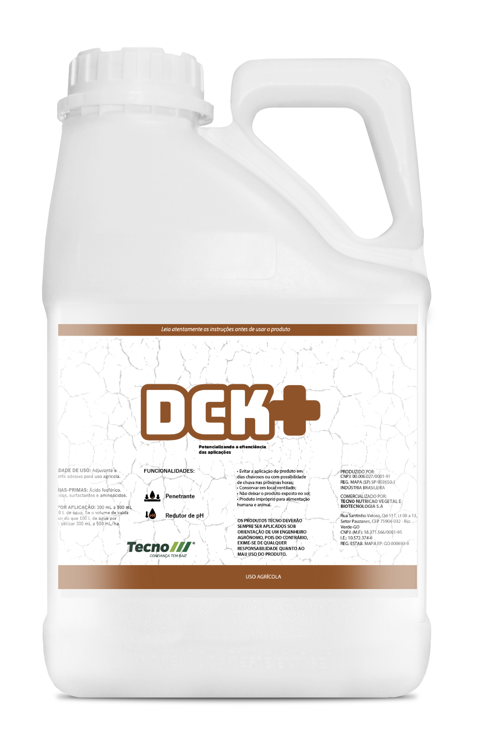 Embalagem DCK+ — Tecno, Confiança tem raiz